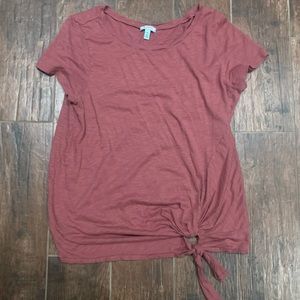 Pink short sleeve shirt